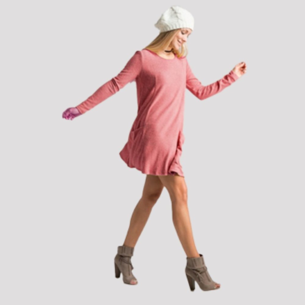 Soft Brushed Long Sleeve in Mauve